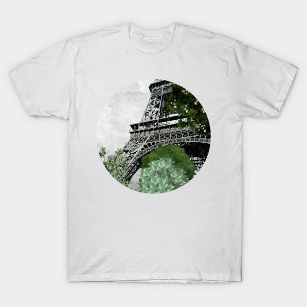 Eiffel Tower T-Shirt by KatherineBlowerDesigns